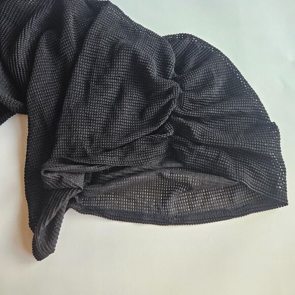 Tadashi Black Halter Dress Satin and Chiffon Womens Sz 2 - Picture 7 of 7